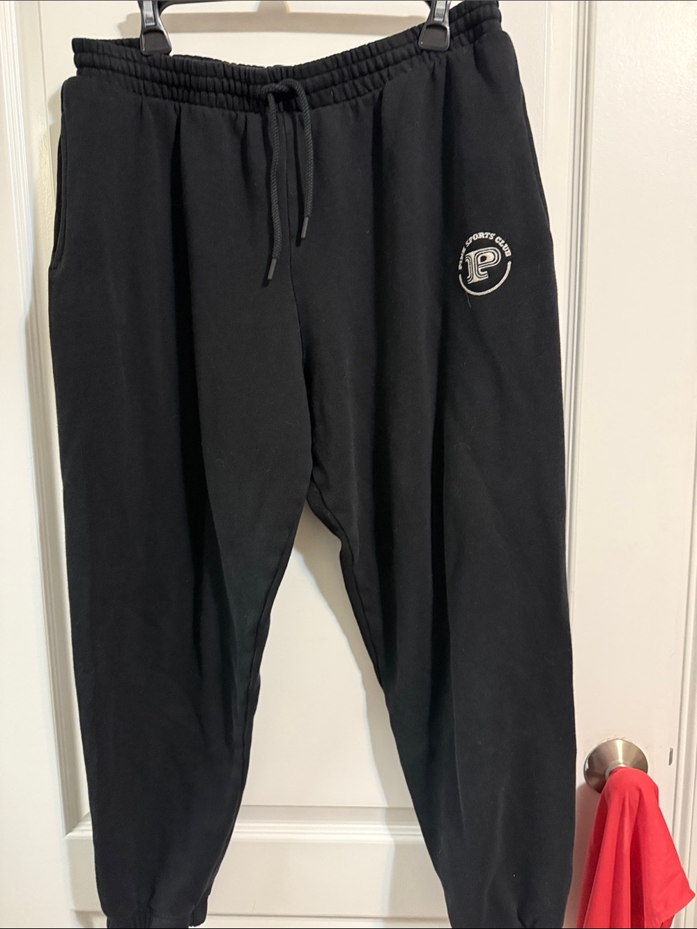 Victoria's Secret Black Jogger Sweatpants with Logo size L